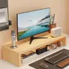 Suporte Elevador para Monitor de Computador Base Proteção de Pescoço Suporte para Teclado Armazenamento Caixa de Armazenamento para Laptop Desktop Escritório