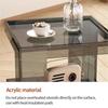 Mesa de Centro Multifuncional de Color Transparente Acrílico Personalizada, Mesa Auxiliar Adecuada para Hogar, Sala de Estar, Dormitorio, Oficina