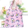 Bolsa de Compras Plegable Nueva Supermercado Transfronteriza Bolsa Tote Portátil de Tela Floral Bolsa Tote de Compras de Supermercado Bolsa de Comestibles