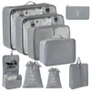 Conjunto de Sacos de Armazenamento para Viagem Transfronteiriça Roupas Roupa Íntima Calças Saco de Embalagem Separado Saco de Armazenamento Roupas Sapatos Bagagem Bolsa de Viagem