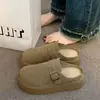 Mules de plataforma de suela gruesa estilo Birkenstock para mujer, nuevos sandalias slip-on primavera-verano 2026