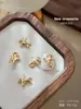 Acessórios para Nail Art Ano Novo do Cavalo Zircônia, Estilo Levemente Luxuoso, Cor Dourada, Trazem Riqueza Instantânea, Liga Metálica Brilhante Incrustada com Diamantes, Diamantes para Unhas Atacado