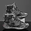 Botas de Nieve para Hombre Invierno Forradas de Felpa Engrosadas Cálidas Impermeables Antideslizantes Botas Martin para Exteriores de Caña Alta Zapatos Grandes de Algodón del Noreste para Hombre