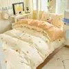 Estilo Pastoral Oveja Pequeña Floral Conjunto de Tres Piezas Algodón Puro Agradable a la Piel Transpirable Cama Individual para Estudiante Universitario Ropa de Cama para las Cuatro Estaciones