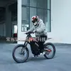 Motocicleta Elétrica Off-Road, Motocicleta Elétrica de Alto Desempenho 72V6000W com Quadro de Alumínio, Veículo de Duas Rodas para Adultos para Passeio ao Ar Livre em Todos os Terrenos