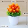 Planta de Simulación Hongyun Maceta Bola de Hierba Bonsái Árbol Pequeño Adornos de Flores Decorativos para el Hogar Mini Bola Creativa Sakura Bola de Nieve