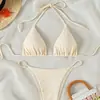 Playa Fuente Termal Sexy Damas Europeo y Americano Amazon Nuevo Bikini Bikini de Atar Traje de Baño Ropa de Baño 2026
