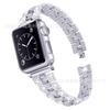 Adecuado para Apple Iwatch10 Reloj Inteligente Correa de Metal para Reloj de Diamantes de Doble Fila Apple Thread