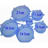 Tampas de Silicone de Grau Alimentício com Múltiplas Especificações, Tampas Universais para Conservar Fresco, Tampas Seladas para Tigelas, Tampas Universais Redondas de Filme Plástico