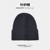 Touca de Tricô Masculina para Outono e Inverno, Fina Lisa Cor Sólida Versátil Quente Protetora de Orelhas Lã Atacado para Proteção contra o Frio
