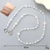Bolso Bandolera Nuevo con Cadena de Cuentas de Vidrio Cadena de Repuesto Cadena Colorida Estrella de Cinco Puntas Correa para Teléfono Móvil Cadena Colgante Anticaída