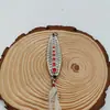 Sanguijuela de Escamas de Pescado Punto Rojo Lentejuelas Luya Pico Largo Clásico Señuelo Luya Señuelo Falso Percha Cuchara Matadora Metal Rojo