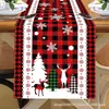 Camino de mesa de Navidad 2026, Mantel estampado de Navidad, Decoración de mesa personalizada para fiesta navideña, Mantel individual, Mantel individual transfronterizo