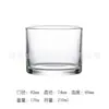 Taza de vela de aromaterapia de vidrio simple al por mayor Portavelas expansible de cristal DIY taza de vela redonda transparente