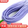 Venta al por mayor del fabricante Cuerda de cuero PU Redonda Trenzada de Seis Hilos Cuerda para Joyería 3-9 mm Cuerda de Cuero Multicolor Cuerda de Cuero para DIY