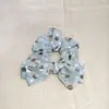 Clip de garra de botón color avena bufanda cuadrada diseño de goma para el pelo cuerda para el pelo accesorios para el pelo estilo coreano para mujer