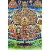 Buda Yuan Hui Pintura Colgante Thangka Karma Kagyu Convertido a Estilo Tibetano Bronce Dorado Estudio Estatua de Buda Zen Murales