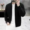 Nueva colección otoño/invierno: Cárdigan de punto trenzado ligero y lujoso con cuello alto y cremallera, suéter versátil de manga larga, prenda de abrigo informal