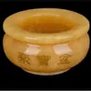 Adornos de cuenco del tesoro de jade beige al por mayor, figurillas de lingote de oro y Pixiu, artesanías de feng shui para el hogar y regalos decorativos
