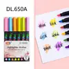 Huidel Resaltador de Luz Suave Protección Ocular Color Pluma de Color a Base de Agua Secado Rápido No se Desvanece Marcador para Cuaderno de Apuntes Estudiantil