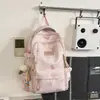 Mochila Casual Nova de Grande Capacidade para Alunos do Ensino Fundamental e Médio Mochila Feminina Leve Redutora de Carga Bolsa para Computador Bolsa para Viagem ao Ar Livre