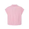2026 Verano Nuevos Productos Moda Callejera Casual Rayas Camisa Corta para Mujer Europea y Americana Transfronteriza W018 1857