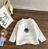 Mono de terciopelo con media cuello alto para bebé y niño pequeño, Otoño e Invierno, Camiseta base para niños y niñas, Tops cálidos de manga larga, Ropa de bebé y niño, Moderno