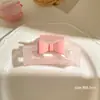 Novo Presilha Coração Jelly Girl Fofa Rosa Doce Amor Tendência Presilha Tubarão High-End Celebridade da Internet Presilha de Cabelo Atacado