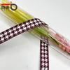 Cinta a cuadros de pata de gallo de dos colores estilo coreano de 1,5 cm, hecha a mano, estilo británico, lazo retro, caja de embalaje, accesorios