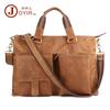 Maletín de Negocios Transfronterizo Cuero Genuino Bolso de Hombre Bolso Cruzado Horizontal para Hombre Bolso para Laptop de 17 pulgadas Cuero Vacuno de Primera Capa