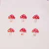 Decorações de unhas com cores degradê de cogumelo cristalinas, pequenos acessórios de resina, para brincos DIY, presilhas de cabelo e acessórios de nail art