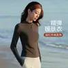 Top Deportivo Ji Jia Media Cremallera Ropa de Fitness Yoga para Mujer 2024 Nuevo Otoño e Invierno Manga Larga Profesional Cómodo Secado Rápido