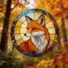 Adornos redondos colgantes temáticos de animales de acrílico transfronterizos, adecuados para uso en interiores y exteriores como atrapasoles