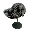 Sombrero de Cubo Bordado Floral Estilo Japonés para Mujer, Sombrero Versátil Retro de Moda, Circunferencia de Cabeza Grande, Sombrero de Cubo Adelgazante