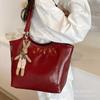Bolsas para Mujer 2026 Nueva Moda Retro Bolso de Axila Bolso Tote de Gran Capacidad para Viajar Bolso de Hombro de Cuero Aceitado y Encerado de Moda