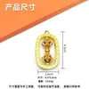 Colgante de llavero vajra de aleación estilo étnico chino, accesorio decorativo metálico giratorio, charm para bolso, adorno colgante fábrica