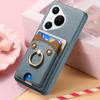 Funda para Teléfono Huawei Mate70 Piel con Textura de Lichi Oso Lindo Resistente a Caídas Funda para Teléfono P70U