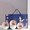 Set de Regalo de 6 Tazones y 6 Pares de Palillos Estilo Antiguo de Grulla, Set en Caja de Regalo, Personalizable con Logo, Set de Vajilla de Tazones y Platos Set en Caja de Regalo