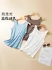 Camisole Popular de Modal para Mulheres, Top de Camada Base Sem Mangas para o Verão, Anti-Exposição, Camisole para Cobrir o Peito