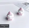 Caricatura Oveja Pequeña Helado Comida Juego Crema Gel Pasador Hecho a Mano DIY Joyería Accesorios Resina Accesorios Material Recto