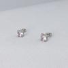 Brincos de Diamante Estilo Coreano Brincos Femininos Estudante Personalizado Aço Titânio 18K Ouro Rosa Acessórios Brincos Presente Não Desbota