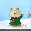 Resina de Natal Velho Homem Decoração de Mesa Fofa Artesanal Enfeites de Natal Alce Raposa Adereços de Decoração de Janela Enfeites Criativos