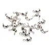 Accesorios de cierre, materiales de acabado para pulseras y collares, conectores de alambre de doble oreja, oro de 14 quilates que conserva el color, accesorios para joyería hecha a mano DIY