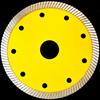 Disco de sierra diamantado de malla de 4.5 pulgadas con brida 115 mm disco de corte en stock ultrafino prensado en caliente corrugado