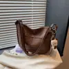 Bolsa Formato Dumpling Estilo Coreano Moda Nicho Para Ir ao Trabalho Feminina de Ombro Único Estilo Japonês Cor Sólida Pequena Fresca Nova Casual Transversal