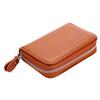 Real Cowhide Organ Card Holder Funcional Zíper Bolsa Bolsa Masculino e Feminino Cartão de Crédito Coldre