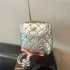 Mochila para Mujer Estilo Chanel, Bolsa Ligera de Viaje, Nueva Verano 2026 Acolchada con Cadena Mochila de Nicho para el Día a Día