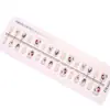 T571# Rosa e Baunilha Escada Ultra Curta Retro Pintado à Mão Usar Armadura Banhado a Ouro Pré-fabricado Olho de Gato Patch para Usar Armadura
