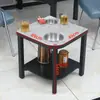 Mesa de Mahjong Tampo de Rocha Mesa de Centro Suporte de Chá Sala de Xadrez e Cartas Mesa de Chá Mesa de Centro Especial para Xadrez e Cartas Salão de Mahjong Suporte de Xícara de Chá de Alta Qualidade