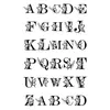 Pegatinas de Tatuaje Herbales Mariposa con Letras Inglesas para Dedos, Impermeables y de Larga Duración, para Parejas Femeninas, Muñeca y Clavícula, Estilo de Alta Gama y Fresco